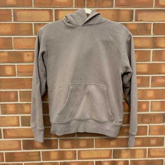 Aritzia Tops - TNA Sweatfleece Aritzia Cozy Fleece Pullover Hoodie Tan Womens 2XS